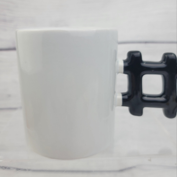 Kikkerland Hashtag White Ceramic Coffee Mug - Picture 5 of 13